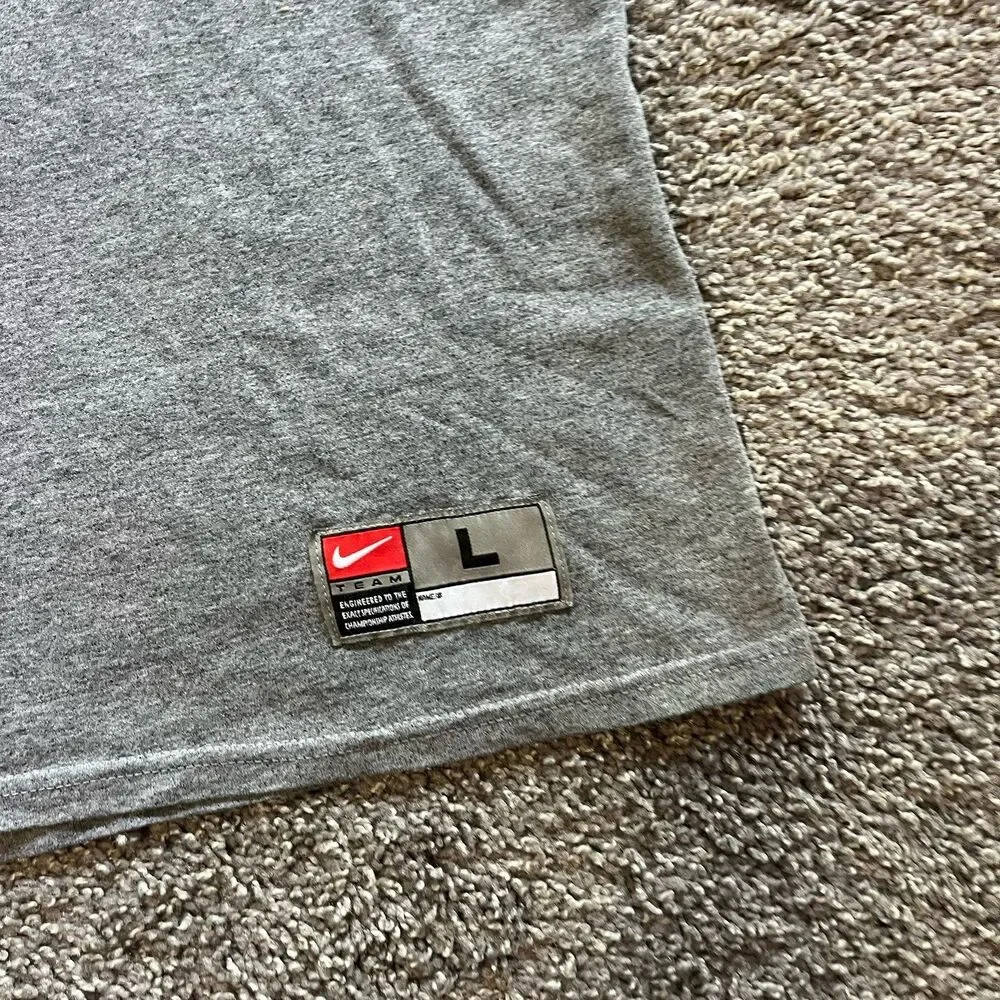 Vintage 90s Nike Nebraska Cornhuskers Football T Shirt Center Swoosh Size Large